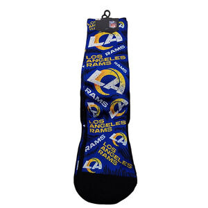 LA Rams Socks Los Angeles NFL Logo Sketch Rock 'Em Size L/XL 9-13 Football